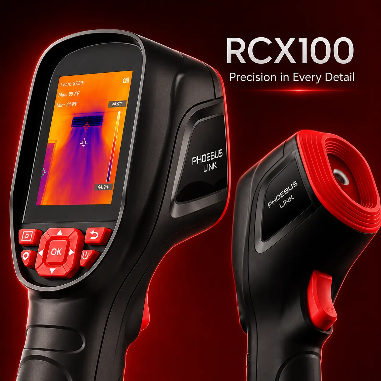 Professional Thermal Imaging Camera, 25Hz High Refresh Rate Handheld Infrared Camera, AI 320x240 Ultra-Clear Heat Vision for Home Inspection, Auto Repair, HVAC & Electrical Tool Temperature Display