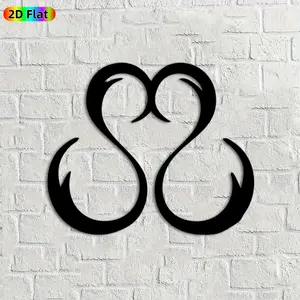 1pc Infinity Symbol Metal Wall Art, Timeless Infinity Statue Mural, Ideal Gift for Valentine's Day, Wedding Anniversary, Infinity Decor Enthusiasts,  Perfect for Bedroom Wall & Garden Fence, Romantic Home Decor Accent