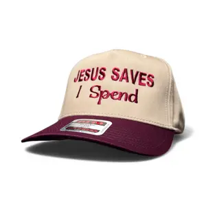 JESUS SAVES I SPEND HAT Baseball Cap Adjustable Embroidered Hat