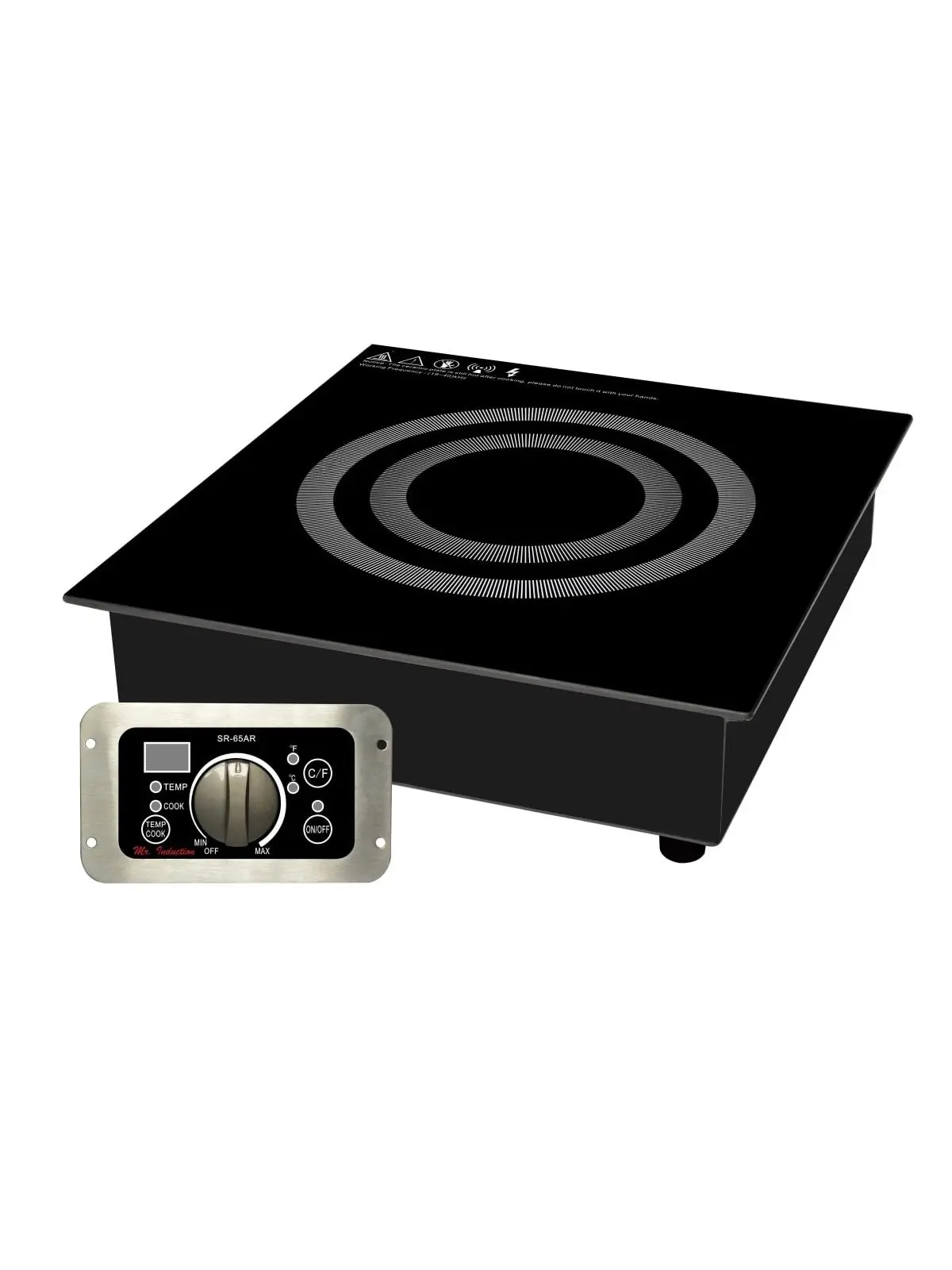 Sunpentown SR-65AR 2600W Built-in Commercial Induction Range, Black -220-240V