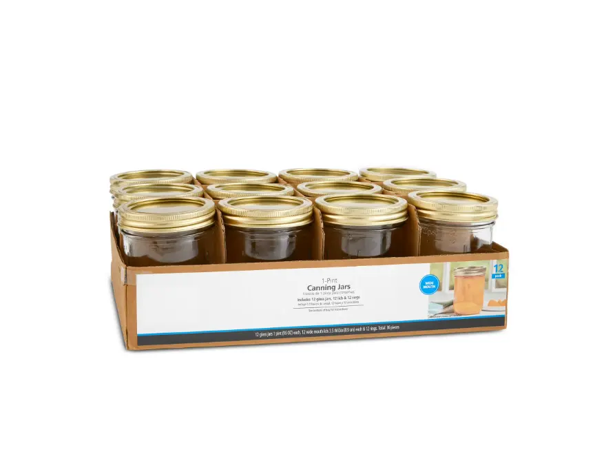 Wide Mouth Mason Jars 16 oz Set of 12 Perfect for Meal Prep Smoothies Iced Coffee & More Ideal for Storage and Cooking Versatile Uses