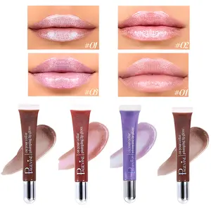 Voluminous and shiny lip gloss - applies easily with a silicone brush applicator, provides long-lasting hydration and moisturization for the lips, suitable for all skin types and a must-have beauty item to give as a gift to friends.