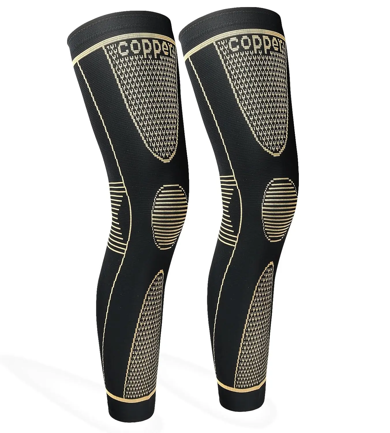 Full Leg Sleeves Long Compression Leg Sleeve Knee Sleeves Protect Leg, for Man Women Basketball, Arthritis Cycling Sport