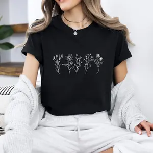 Aesthetic Flower Shirt, Wildflowers Shirt, Christian Flower Shirt, Flower Shirt, Plant Shirt, Gift for Her, Plant Lover Tees