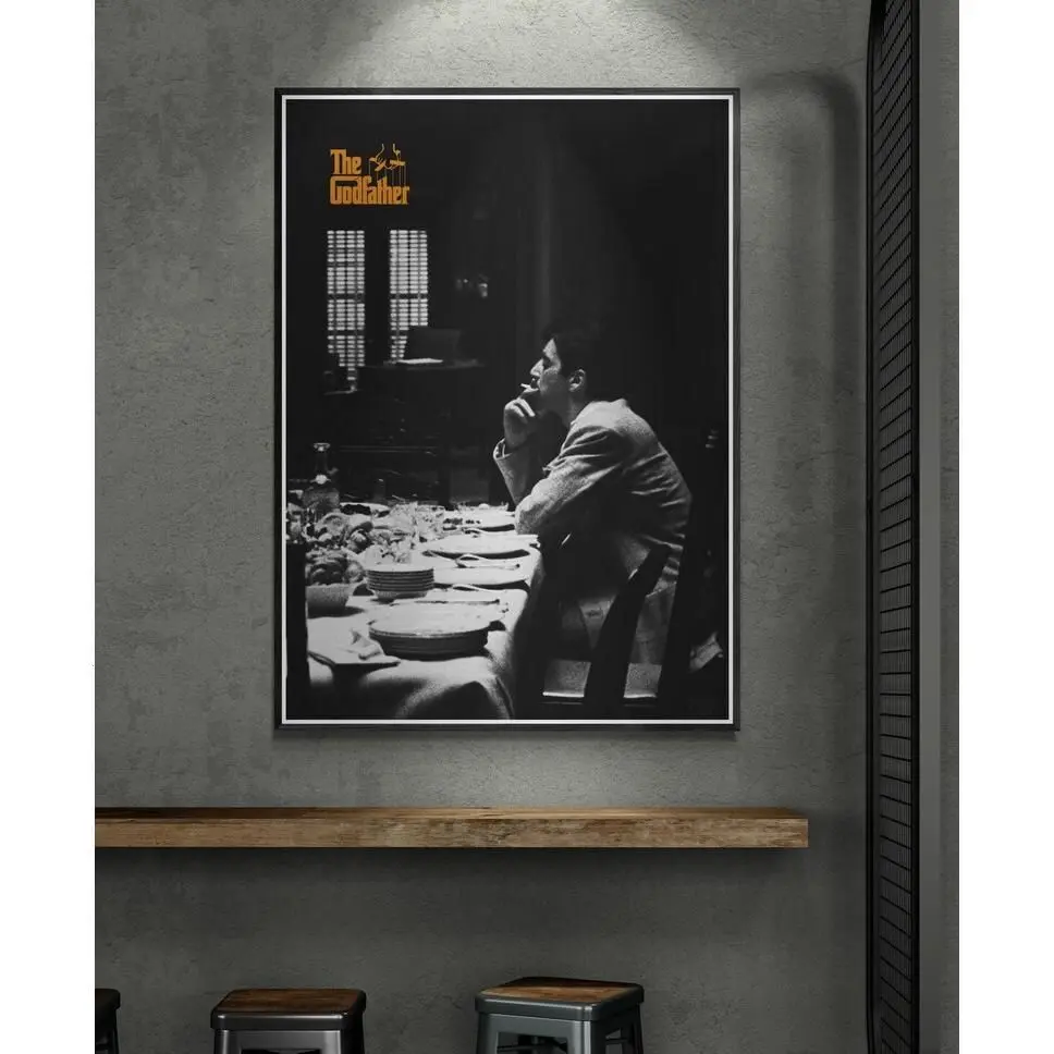 [Sale off up to 65%][Free Ship][No Frame] The Godfather, Michael Corleone, The Godfather Poster, Minimalist Home Decor, Godfather Poster, Vintage, Wall Art, Home Décor