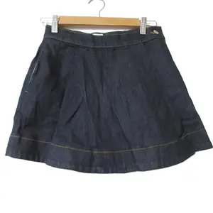 Pre-owned vivienne westwood Denim Small Leather Goods Orb Embroidery Culottes