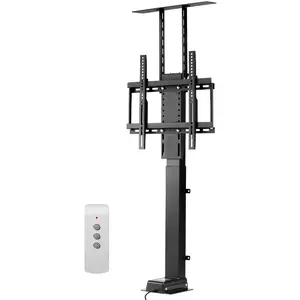 VEVOR Motorized TV Lift Stand, 132 lbs max Load Adjustable TV Lift Stand Mount Bracket, Vertical Electric TV Bracket with Remote Control, for 32-55 in (Not in Cabinet)/ 32 - 50 in (in Cabinet) TVs