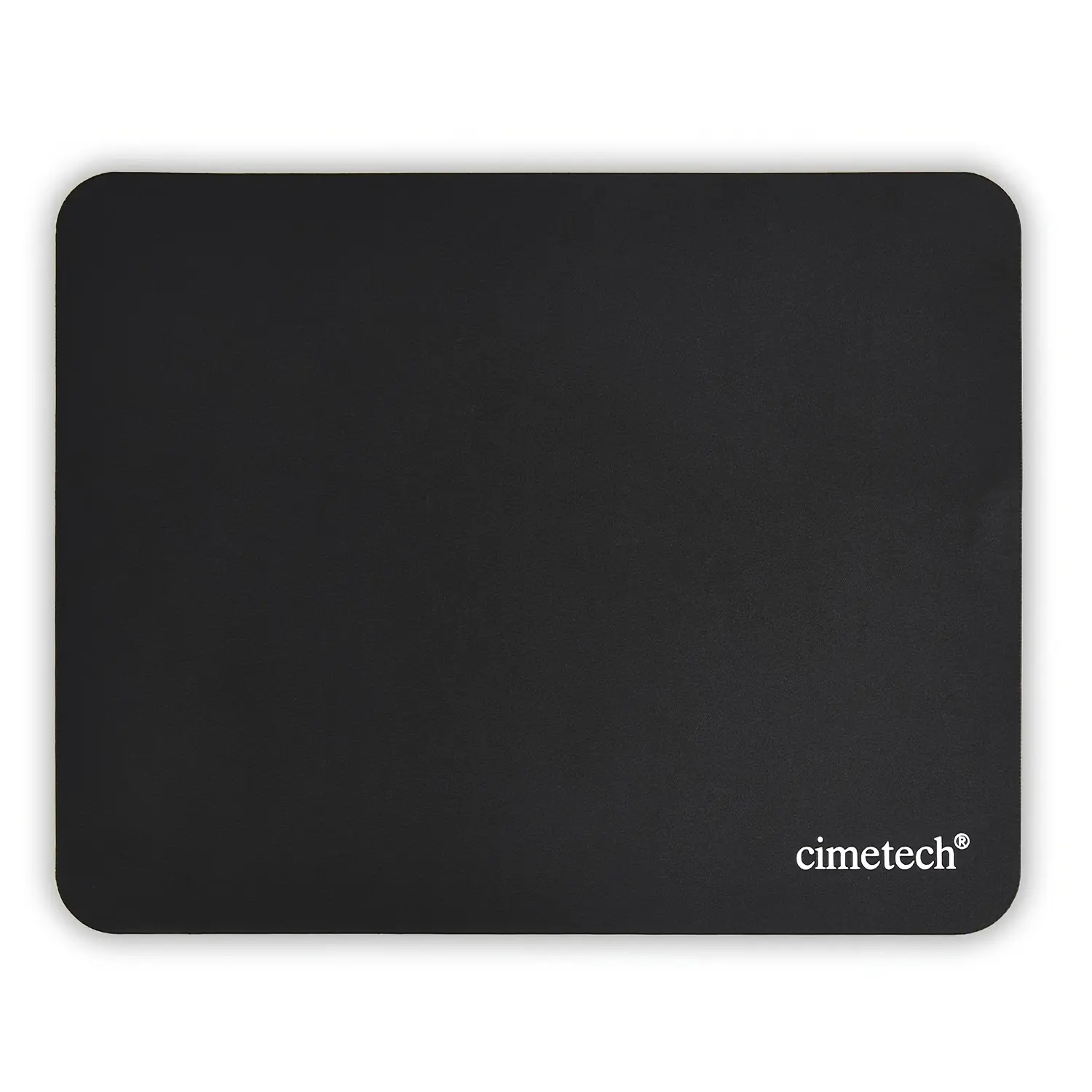Cimetech 1 x Small Fabric Mouse Pad, 23×18cm/9.06×7.09in, 1MM Black, Laser-Optical Wireless Compatible, Lightweight, Non-Slip, Waterproof, Stitched Edges, Portable for Home Office, Business Trips, Easy to Clean