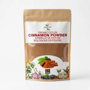 Premium Organic Ceylon Cinnamon Powder - 3.52 oz (100g), USDA Certified, Non-GMO, Gluten-Free, Spice Flavor, True Ceylon Cinnamon Fiber