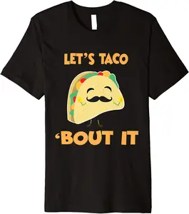 Vintage Style Let's Taco 'Bout It Tshirt for Women Men Kids - Diamoniqu Shop 28B07PM8YDRP