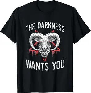 Men's Natural Soft Cotton Shortsleeve Round Neck Casual Tops - Black Classic Fit, Unisex Fabric T-Shirt with Satanic Occult "It's Not a Cult. It's Team Building" Graphic (Hall, Zac Brown Sphere Las Vegas Merch Themes, Sports Streetwear)