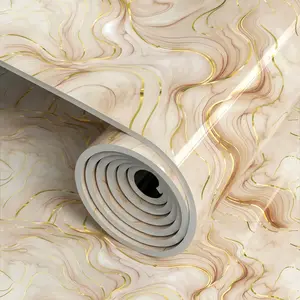 Self-Adhesive Vinyl Wallpaper Film Roll (15.75x118.11in or 23.62x118.11in) - Tearable, Waterproof, Durable, Heat-Resistant, Easy-to-Clean for Kitchen & Bathroom Countertops | Home Improvement Building Supplies