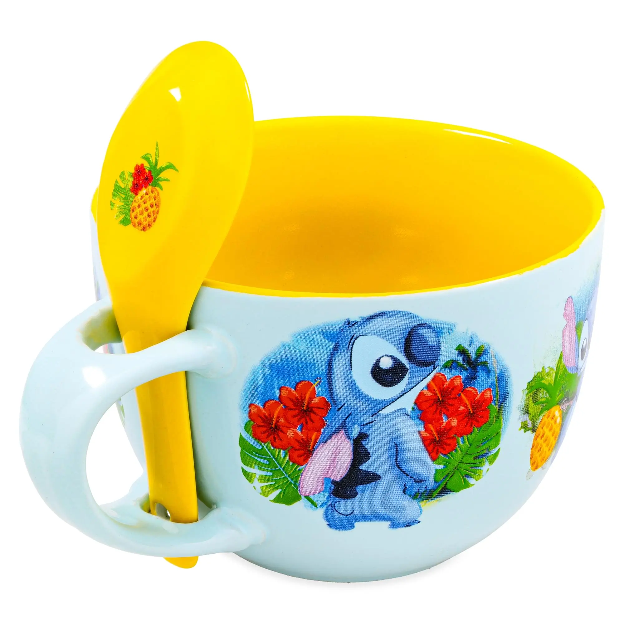 Disney Lilo & Stitch Tropical Ceramic Soup Mug With Spoon | Holds 24 Ounces Disney Lilo & Stitch Tropical Ceramic Soup Mug With Spoon | Holds 24 Ounces