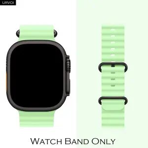 URVOI Sporty Ocean Band for Apple Watch Ultra 3 2 1 Series 11 10 9 8 7 6 SE, Soft Silicone Comfortable adjustable loop Wristband, Smartwatch Strap, Smart Watch Straps, Durable & Stylish Design, Smart Watch Accessories, Wearable Accessory