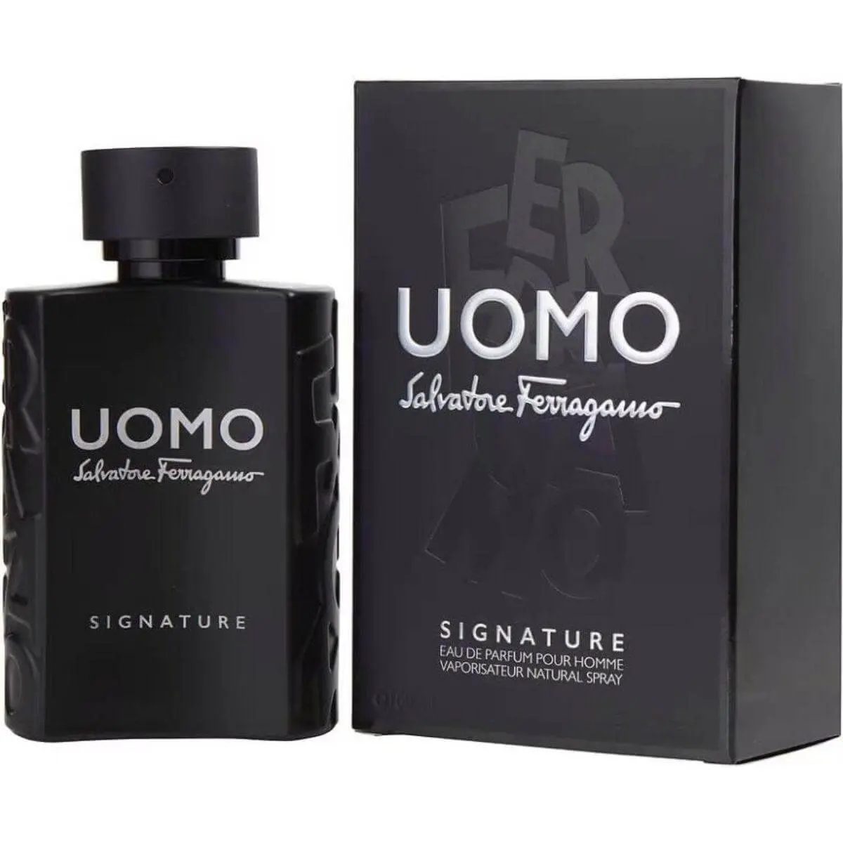 SALVATORE FERRAGAMO Uomo Signature EDP - Italian-Inspired, Cypress, Luxurious, Coffee-Flavored, Fruit-Flavored Men's Cologne, 3.3/3.4 oz, New Box, Italian-Inspired Men's Fragrance, Cypress Men's Fragrance