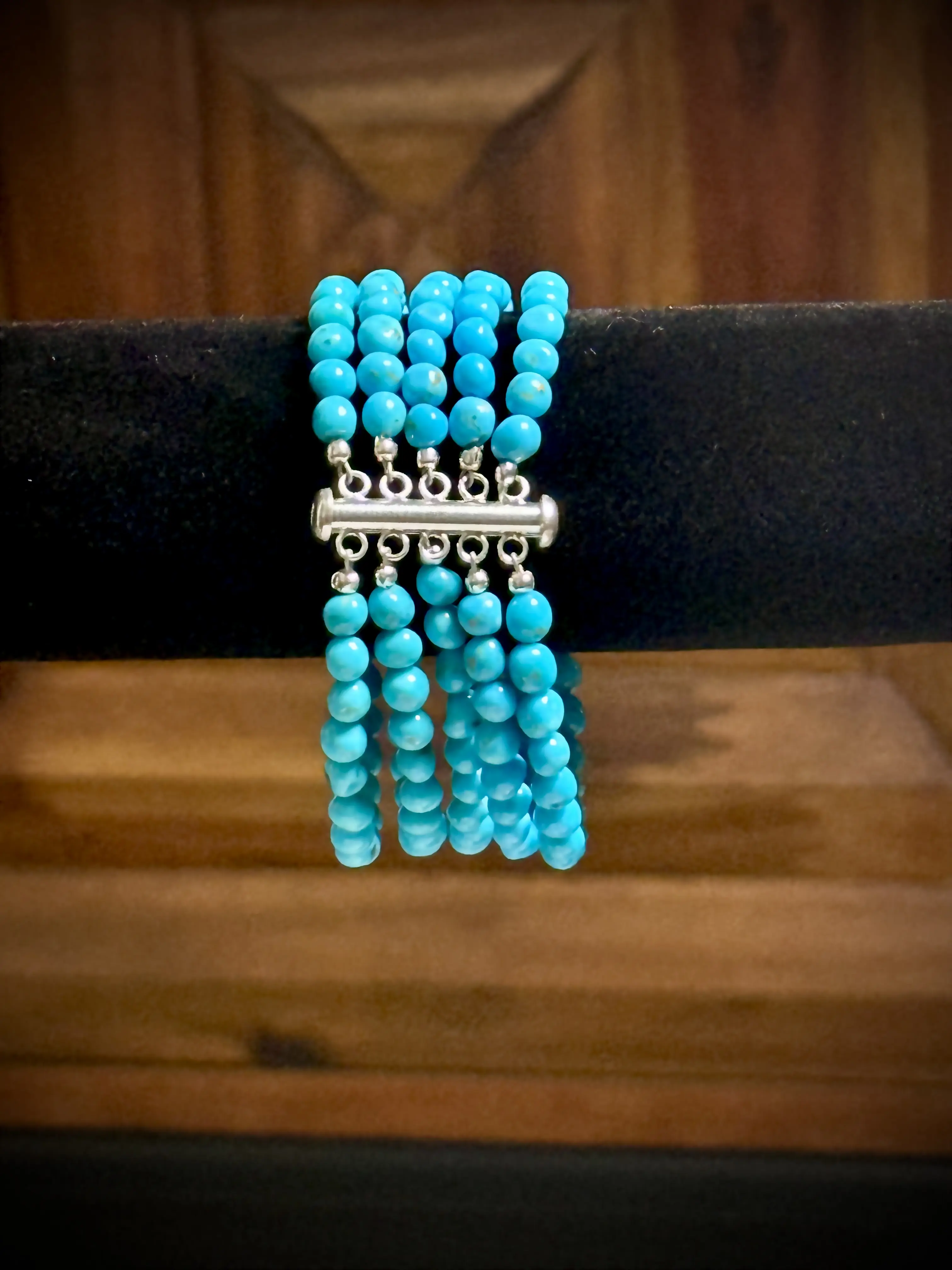Sleeping Beauty Turquoise 5 Strand Bracelet