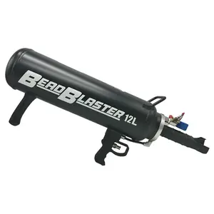 Lauco 12L Professional Bead Blaster - Portable Automotive Tire Bead Seater, Trigger-Equipped Tire Inflator Cordless, Automotive Repair Tools, Black