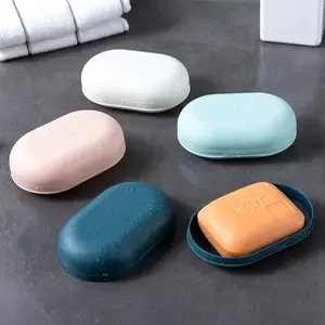 Soap Dish with Lid, 1 Count Portable Soap Bar Holder, Soap Bar Storage Box, Soap Bar Container for Home Bathroom Kitchen Dormitory Hotel, Bathroom Accessories