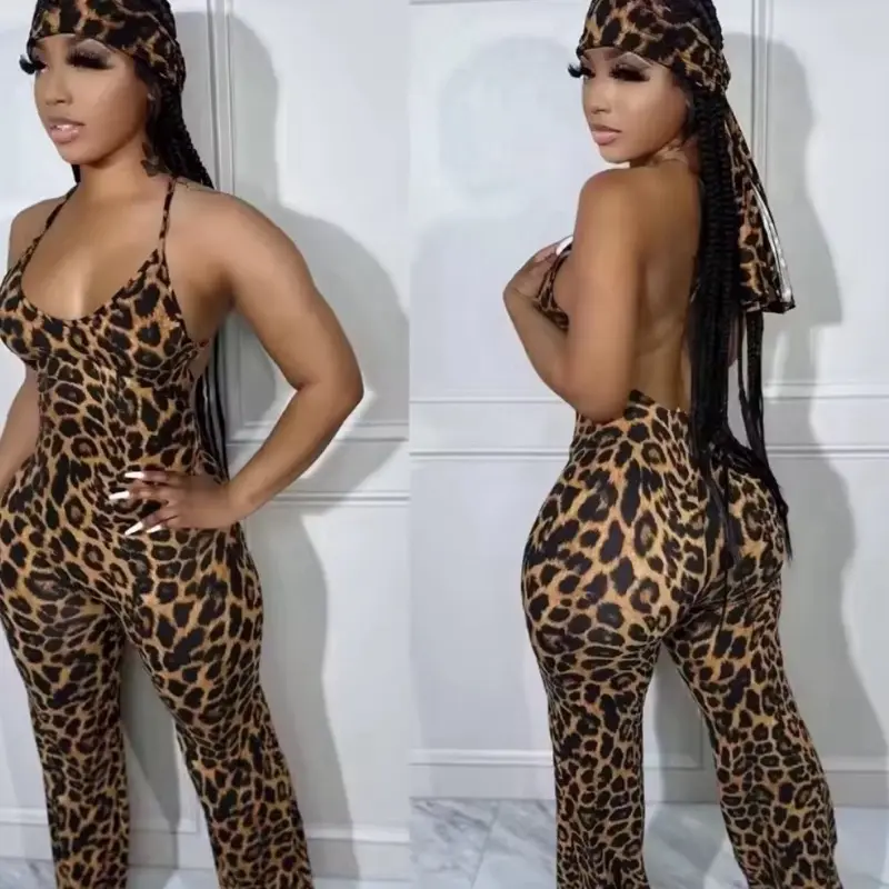 Sexy Leopard Print Jumpsuit