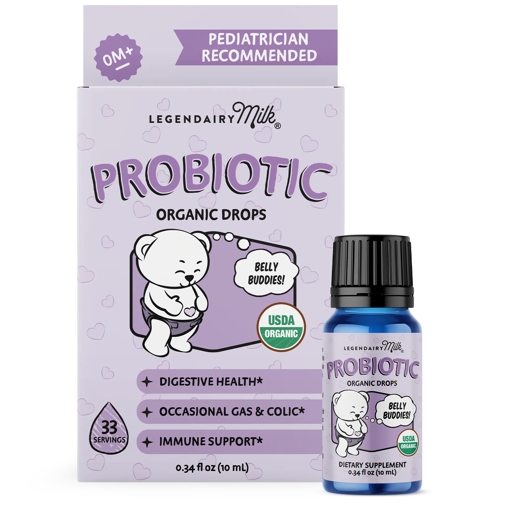 Organic Probiotic Drops - Baby and Toddler - Legendairy Milk - Digestive Health - Colic and Gas Drops -Immune Support - 33 Servings Organic Probiotic Drops - Baby and Toddler - Legendairy Milk - Digestive Health - Colic and Gas Drops -Immune Support - 33 Servings