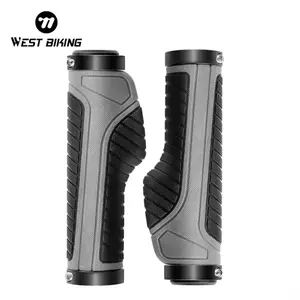 WEST BIKING Bicycle Grips.Soft Comfortable Non-slip Shock Absorber Ergonomic Design Handlebar, Cycling Cushion Grips