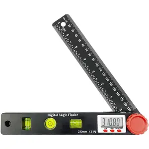 GJANSH Digital Angle Finder, 7 inch /200mm T-Bevel Protractor Ruler,Horizontal Vertical Bubble levels with Large LED Screen, 0-360° Measuring Tool,Suitable for Woodworking/Construction/DIY fathersdaygift