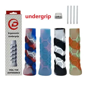 Pickleball Racket Tennis Racquet Beach Paddle Silicone Handle Cover, Honeycomb Anti-Slip Wear-Resistant Material, Portable Universal Grip Upgrade