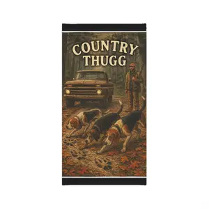 Neck Gaiter — "Country Thugg" Hunting Dogs Vintage Truck Outdoor Face Shield