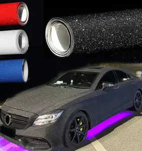 1ft x 5ft Glitter Diamond Sandy Sparkle Car Vinyl Wrap Matte Diamond Film Sticker DIY Self Adhesive Rhinestones Car Decor Accessories