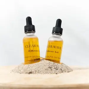 Clear-Wave Ember Face Serum All Natural Skin Care Face Glow Serum; Hyaluronic Acid; Vitamin B; Elastic Skin, Hydrate and Moisturizer; Skin Care Kit, Skin Routine; Balance Skin; All Natural; Anti-Aging; Plumping; Anti-Wrinkle;Tightening; Replenishing