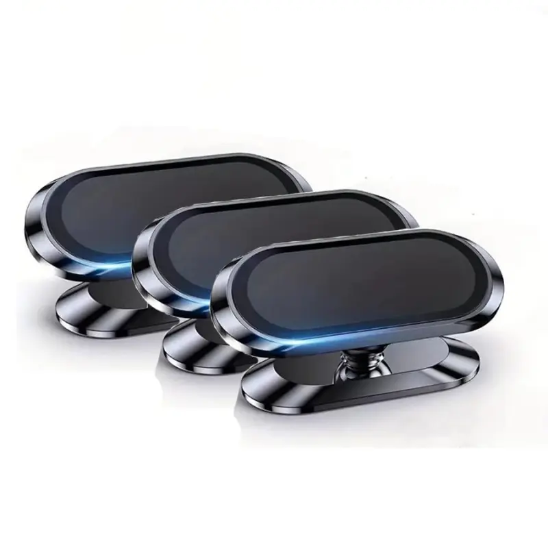 3Pcs Magnetic Car Phone Mount Kit, Universal Suction Cup Holder, 360-Degree Rotatable Adjustable Navigation Support for Car Dashboard