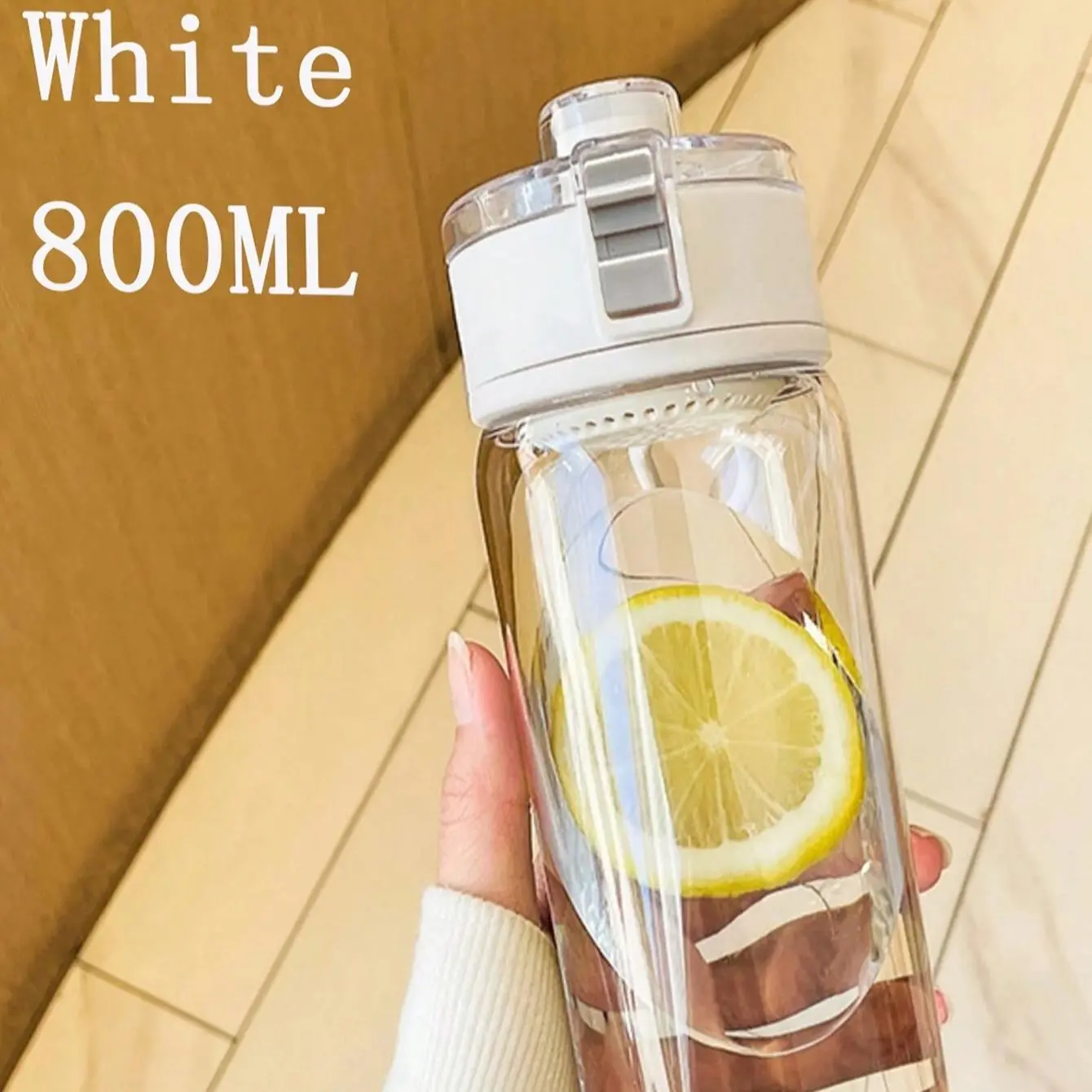 1pc Insulated Water Cup, With Tea Infuser - High-Temperature Resistant, Shockproof, Sports & Travel Tumbler, Large Capacity, Simple Design, Suitable For Office, Outdoor, Summer, Men & Women, Insulated Lid Bottle, Water Bottle