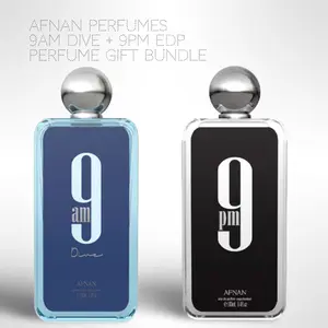 Afnan Perfumes 9AM Dive + 9pm EDP 100ML (3.4Oz) By Afnaan - Long Lasting Fragrance For Men - Fragrance Bundle niche  fragrances