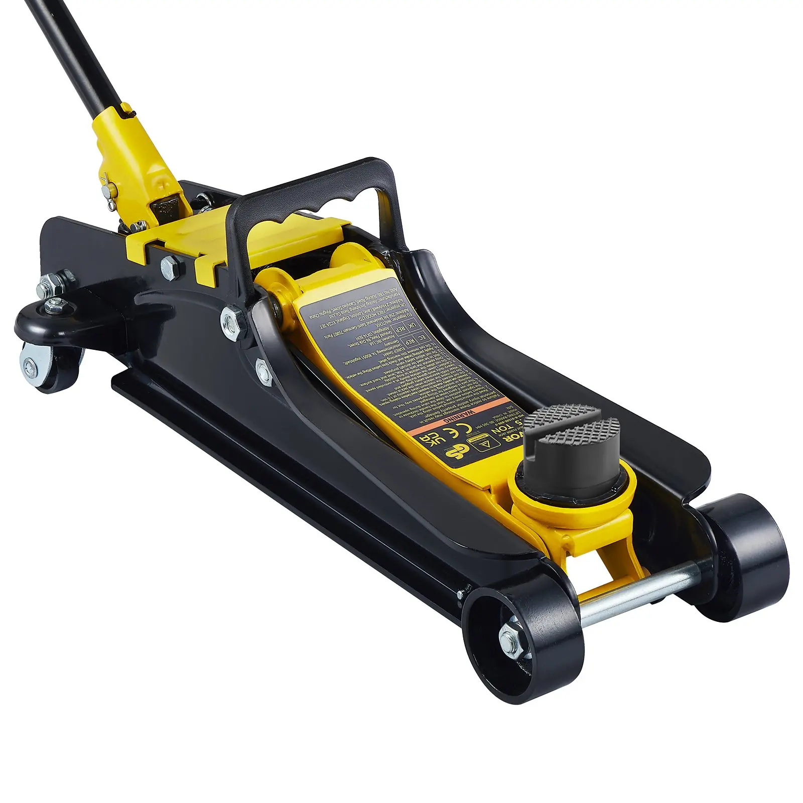 【summerfinds】VEVOR Low Profile Floor Jack Heavy Steel Single Piston Hydraulic Pump, Tire Change Tool, Car Repair Tools, Car Tools