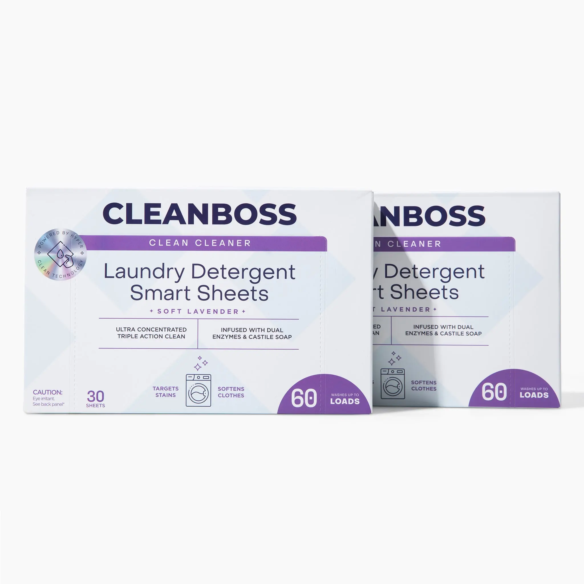 CleanBoss Laundry Detergent Smart Sheets - Household Home Care Cleaning Supply for Washers