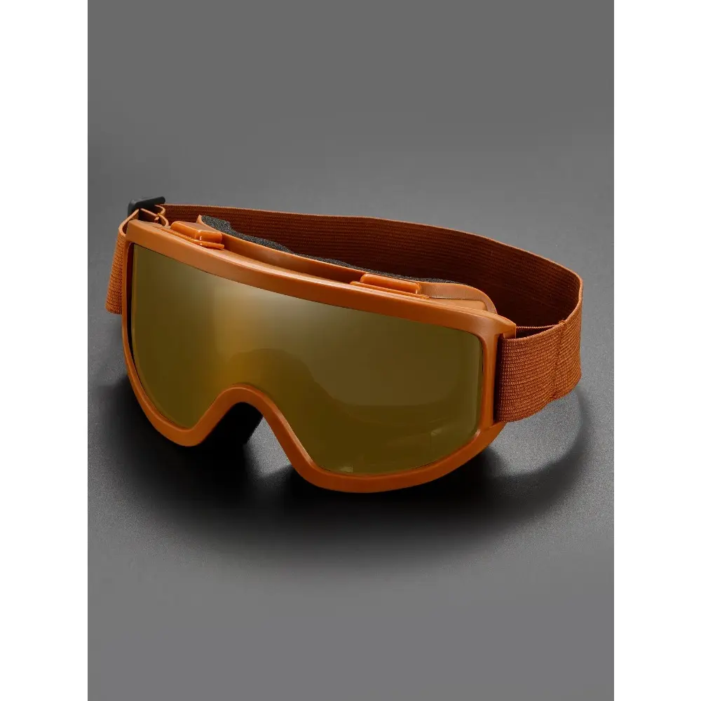 1-Piece Large-Frame Single-Lens Ski Goggles, Padded Windproof Sports Eyewear with High-Definition PC Lenses, Ski+Board Ready for Skiing, Mountaineering