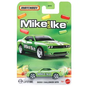 Matchbox - Dodge Challenger SRT8 Mike and Ike 1/64 Scale (Green)