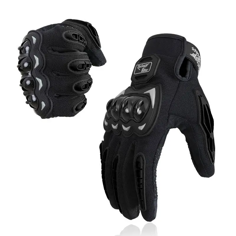 Men's Breathable Hard Knuckle Motorcycle Gloves - Summer Off-Roading Gear with Anti-Slip, Touchscreen Ready Functionality