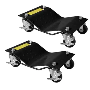 Heavy Duty Wheel Dolly Set for Cars – 2 or 4 Pack, 4000-8000 lbs Capacity, Vehicle Wheel Dolly with 360° Rotational Wheels & Locking Casters, Tire Skates for Moving Trucks, Trailers, Motorcycles, Cars