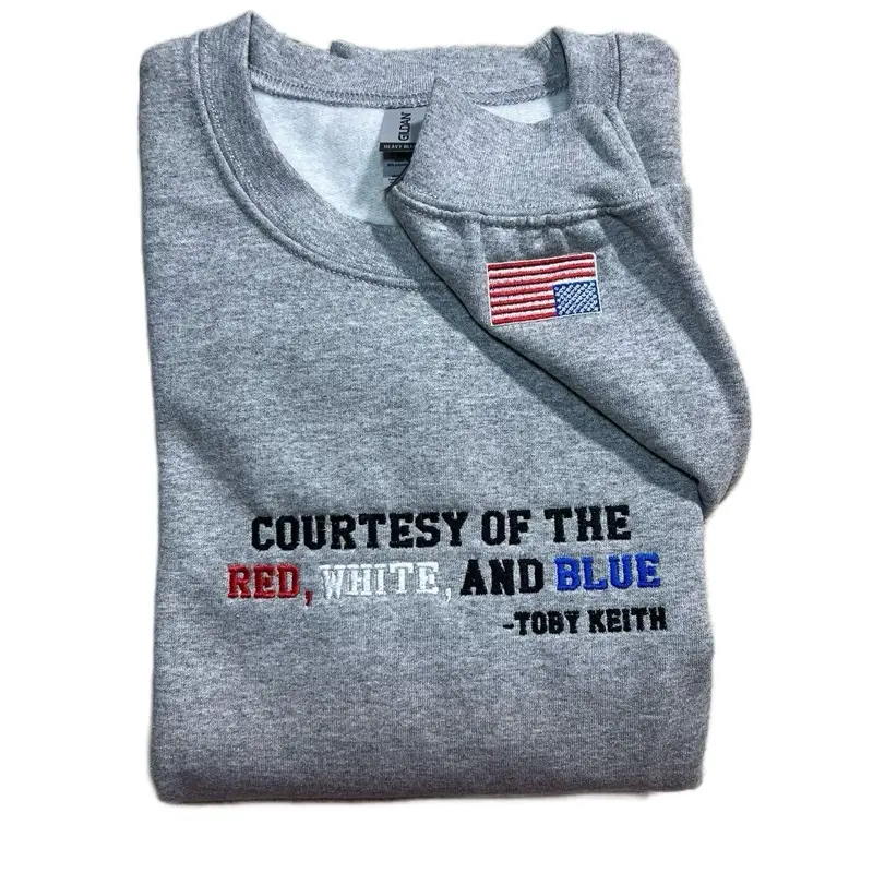 America Sweatshirt country music Grey Oversized