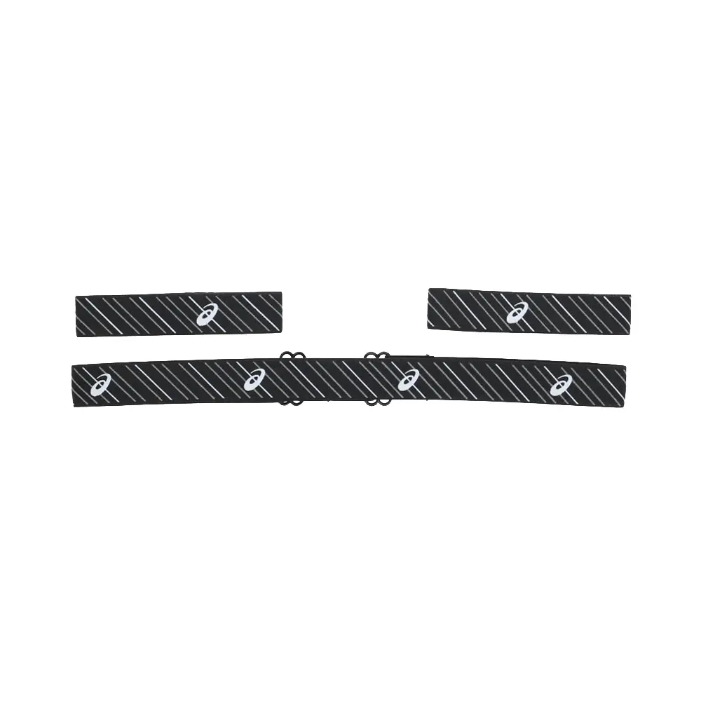 ASICS Mens Lite-Show Headband Wristband Set Running Athletic  - Black