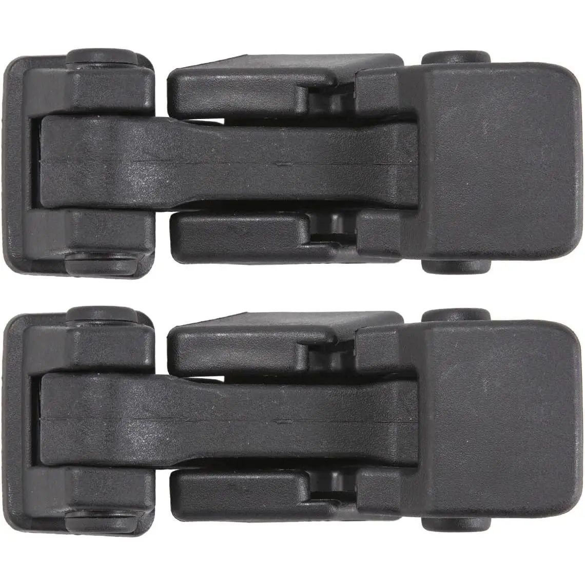 Plastic Hood Latch with Rubber Components - 1 Pair with Bracket, Compatible with Jeep Wrangler JK 2007-2017, Replaces Old or Damaged Factory Unit, Hood Latches