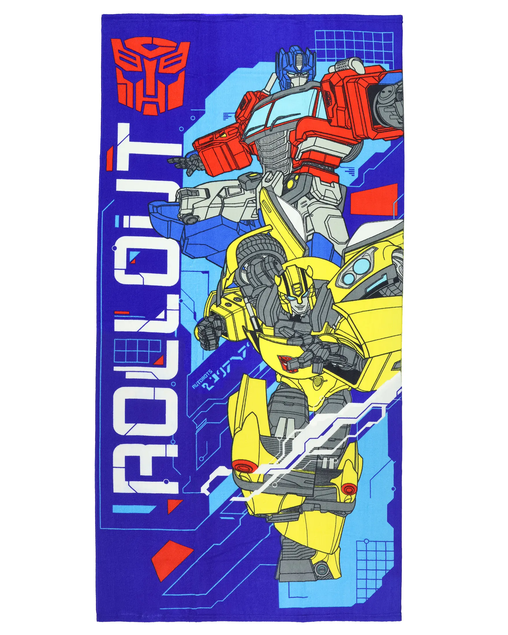 Transformers Beach Towel - Optimus Prime & Bumblebee Design, 30"x60", Polyester Quick-Dry Towel for Adult Fans of Transformers, Adventure-Ready Bathroom Home Supply
