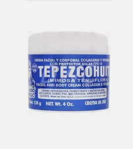 DEL INDIO PAPAGO Tepezcohuite Facial Day Cream (60g Pack) - 12 Months Supply, Anti-Acne, Anti-Inflammatory, Black Spot Remover, Skin Repair Cream for Adults, All Skin Types