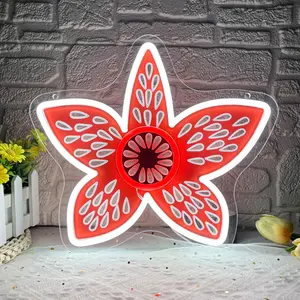 Stranger Things Led Neon Signs - Demo Neon Gorgon Dimmable USB-Powered for Bedroom, Game Room & Halloween Decor - Unique Gift for Fans - 80s Retro Sci-Fi Lighting - Led Mood Light, Modern Mood Lighting, Decorative Atmosphere Lamp, Decorative Wall Light