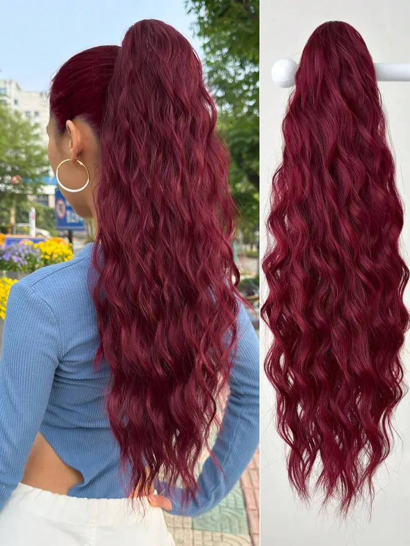 high red ponytail - TikTok Shop