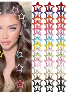 50pcs Star Hair Clips Set, Cute Stars Design Hair Accessories for Women & Girls, Perfect for Daily Use and Special Occasions, Super Cute Clips