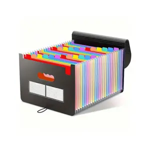 25-Pocket Expanding Accordion File Folder With A-Z Color Tabs – Desk Organizer & Document Storage Folder For A4/Letter Paper, Monthly Bills & Receipts | Office & Study Supplies, Back To School Filing Organizer