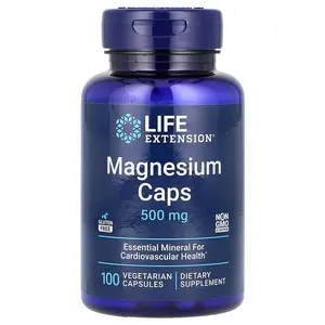 Life Extension Magnesium Caps, 500 mg, 100 Vegetarian Capsules