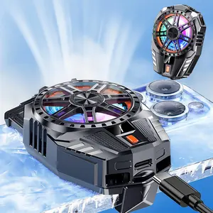 Universal Phone Cooler Stand Adapter External Cooling for Gaming/live Streaming, Portable Cooling, Adjustable Width 85mm, Magnetic Type-C Interface, Cool Smartphone Accessory